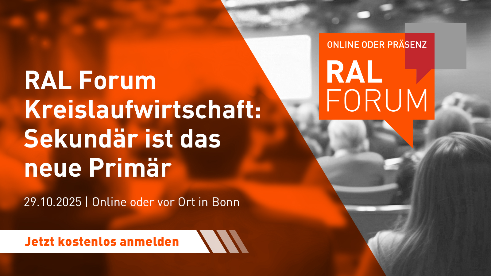 RAL Forum Kreislaufwirtschaft: Sekundär ist das neue Primär